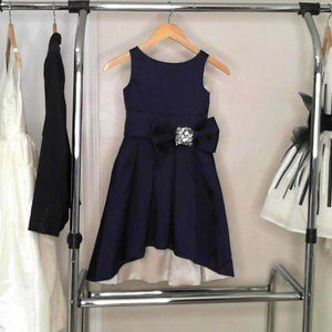 Zoe Ltd Navy Blue with White Lining, High Low